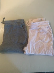 Zella Set of 2 Joggers Cozy Leggings Bottoms Pants 10-12 pink and blue pockets - Picture 1 of 7