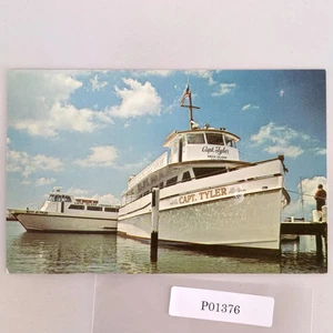 Capt. Tyler Tyler's Cruises Crisfield Maryland 1970s Postcard Unposted Betty Jo - Picture 1 of 2