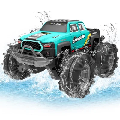 4WD Amphibisches Ferngesteuertes Auto,RC Auto wasserdicht mit Gestensensor,LE... - Bild 1 von 4