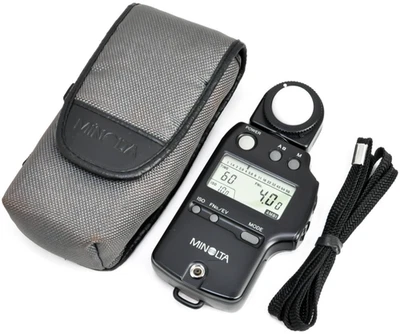 Medidor de luz de exposición digital casi nuevo MINOLTA AUTO METER IV F con estuche, correa Foto 1 de 4