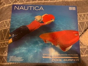 Nautica Lightweight Pool Surfer Wasserscooter, 75min Laufzeit, 2,8 MPH, rot NEU - Bild 1 von 4