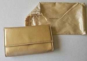 Bolso de Mano y Bolsa para el Polvo Pandora Logo Edición Limitada Oro Brillante  - Imagen 1 de 6