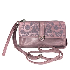 Bandolera de viaje The Sak de cuero púrpura bordada secuoya con cremallera - Imagen 1 de 11