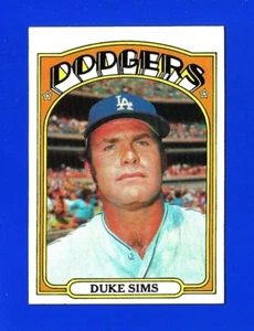 1972 Topps Baseball Set Break #63 Duke Sims EXMINT LOS ANGELES DODGERS (SB2) - Bild 1 von 1