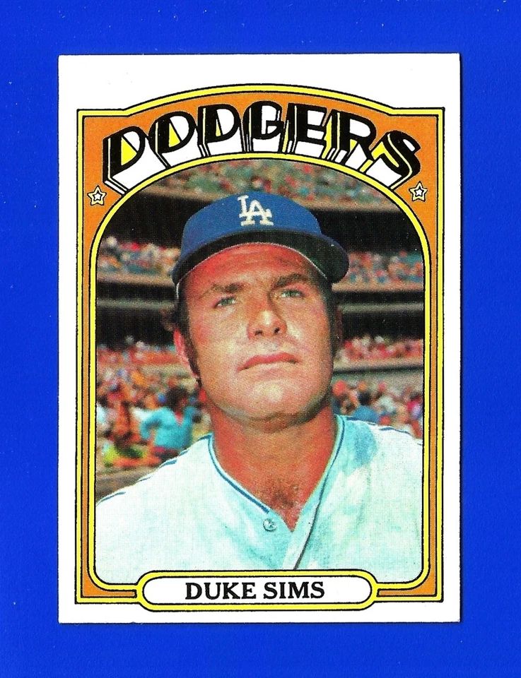 1972 Topps BASEBALL SET BREAK #63 DUKE SIMS EXMINT LOS ANGELES DODGERS (SB2) - Image 1 of 1
