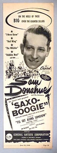 Sam Donahue PRINT AD - 1948 ~~ Saxo-Boogie - Picture 1 of 1