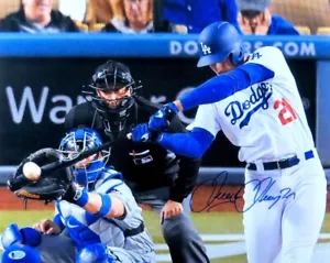 Trayce Thompson Signed Autographed 16X20 Photo LA Dodgers Big Swing Beckett - Picture 1 of 2