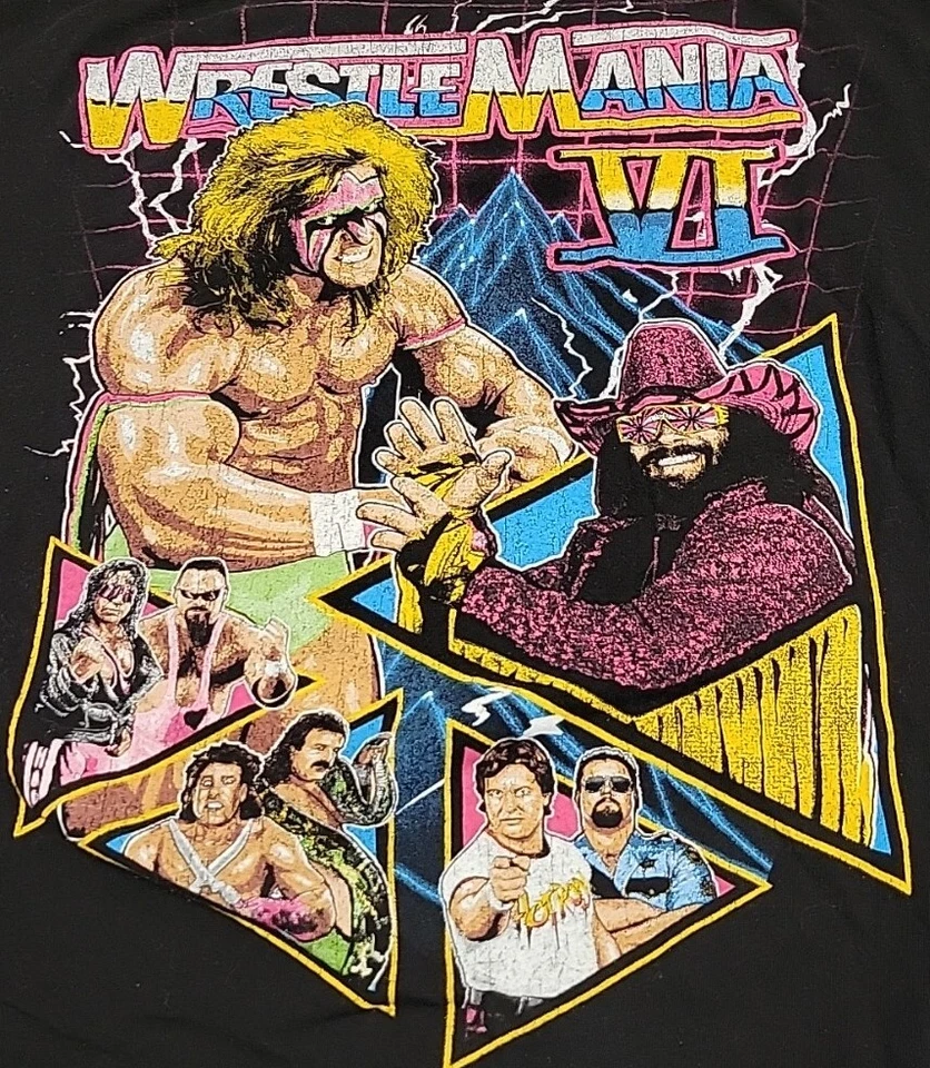 CAMISETA WRESTLE MANIA VI - TALLA 2X Foto 1 de 1
