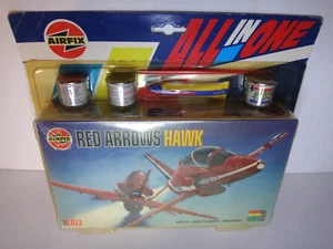 AIRFIX RED ARROWS HAWK RAF FIGHTER JET Military Aircraft 1:72 Model Kit 03026 - Picture 1 of 7