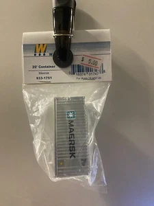 Walthers Ho - 20' Container Maersk - 933-1751 - SWC - Picture 1 of 1