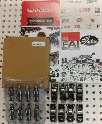 8X ROCKER ARMS LIFTERS VOLKSWAGEN JETTA BEETLE CADDY CC CRAFTER EOS 1,6 2.0 2.5 - Image 1 of 4