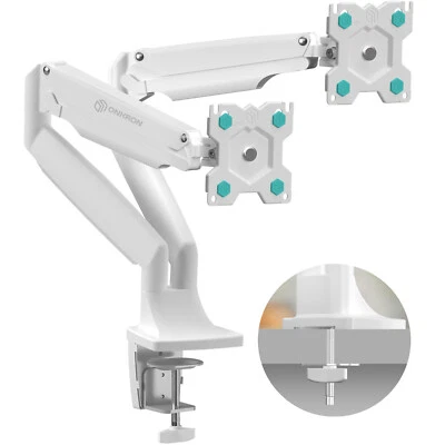 ONKRON Dual Monitor Mount 13-32", up to 9kg, VESA 75x75 & 100x100, G200-W - Image 1 of 4
