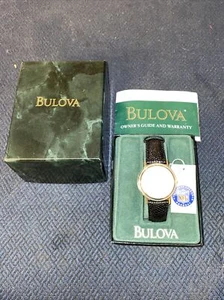 Bulova Sportstime NFL Football Watch Leather Strap New in Box  - Picture 1 of 9