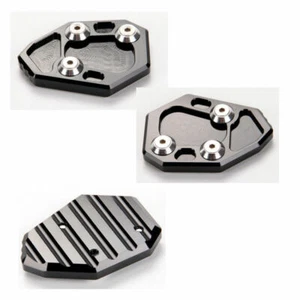 Almohadilla de placa de extensión de soporte lateral para B.M.W S1000R 2010-14 negra - Imagen 1 de 2