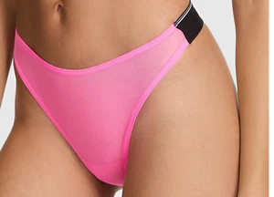 Victoria's Secret Sexy! PINK Thong String HOT! Radiant Rose Pink High Leg NWT - Picture 1 of 4