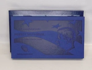 2014 50TH ANNIVERSARY JOHN F. KENNEDY HALF DOLLAR SILVER 4 COIN BOX (NO COIN) - Picture 1 of 8