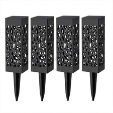 4X Solar Garden Torch Lights Dancing Flames LED Waterproof Landscape Lawn yui