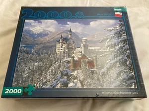 NEW 2000 Piece Puzzle Winter At Neuschwanstein Castle Jigsaw Buffalo Games - Picture 1 of 3