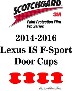 3M Scotchgard Paint Protection Film Pro Series 2014 2015 2016 Lexus IS F-Sport - Picture 1 of 3