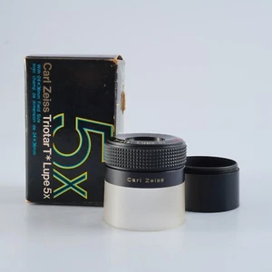 GOOD Carl Zeiss Triotar T 5x Lupe Loupe Lens - Picture 1 of 15