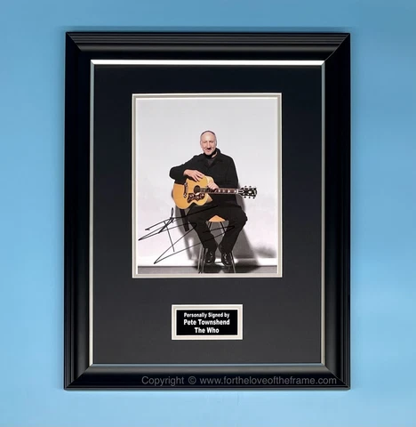 Pete Townshend Signed Autograph Music Memorabilia The Who Framed Photo Poster Cover