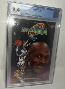 SPACE JAM #1 CGC 9.4 MICHAEL JORDAN PHOTO COVER * White Paper - Picture 1 of 11