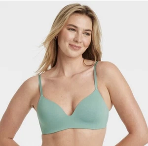 NWT Women's Auden 38DD Lightly Lined Wirefree Bra Adjustable Straps To Racerback - Picture 1 of 7