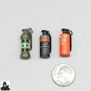1:6 General's Armoury Bravo 0-6 Countdown Grenades (x3) for 12" Figures - Picture 1 of 11