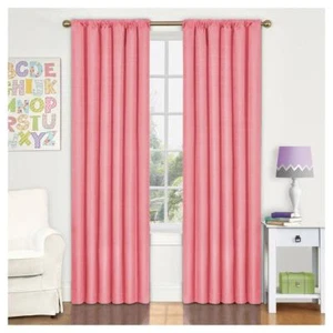 Eclipse Kendall Thermaback Room Darkening Single panel Coral Curtain Unused - Picture 1 of 3