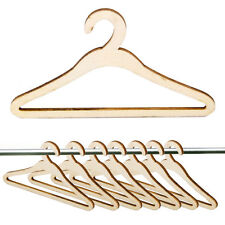 10pcs Wooden Dress Coat Clothes Hangers Tool For 1:6 Doll Clothes Use