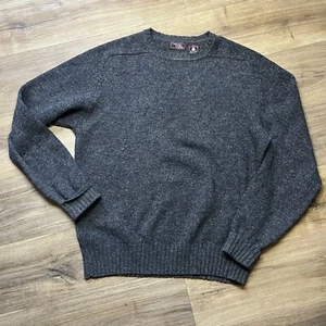 Cambridge Classics By Mervyns 100% Shetland Wool Men's Size XL Sweater Gray - Picture 1 of 6