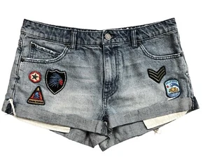 Volcom Short Rolled Denim Size 27 Blue - Picture 1 of 8