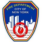 4-calowe 3M-Reflective FDNY New York Fire Department Logo Naklejka winylowa