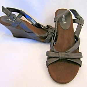Riemchensandalen braun Keilabsatz 9M Whats What Aerosoles Leder Bollywood - Bild 1 von 11