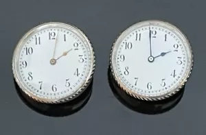 Two Unusual Watch Timepieces c 1900 - Picture 1 of 5