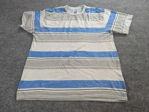 CSG Shirt Mens 2XL Champs Sports Gear  Blue & White Striped  - Picture 1 of 7