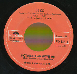 10CC 45 TOURS CANADA NOTHING CAN MOVE ME