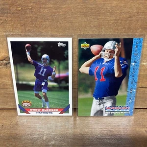 DREW BLEDSOE ROOKIE CARD LOT 1993 UPPER DECK STAR ROOKIE #11 - TOPPS #130 - Picture 1 of 2