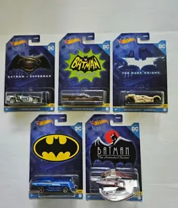 Hot Wheels - BATMAN V SUPERMAN - COMPLETE SET OF 5 - Picture 1 of 23