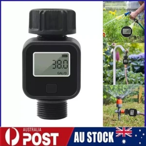 Indoor Outdoor Water Flow Meter for Garden Hose High Accuracy Waterproof AU - Picture 1 of 11