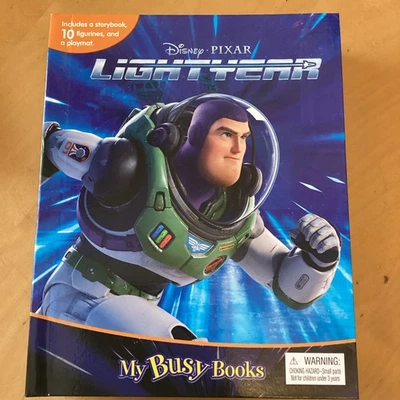 Disney Pixar Lightyear My Busy Book with 10 Figurines & Playmat – Activity Set - Image 1 of 3