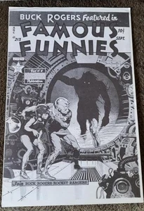 FRANK FRAZETTA print, Famous Funnies #213, Buck Rogers, 1970's ,more FF in store - Picture 1 of 4