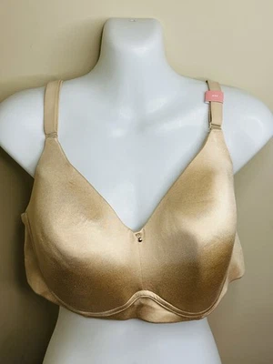 Cacique Invisible Back Smooth 轻薄衬里米色文胸 42C 无钢丝 — 第 1/4 张图片