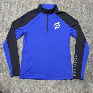 Maglione Pullover Rhone X Peloton 1/4 Zip Uomo Piccolo Sportivo Blu Performance - Foto 1 di 15