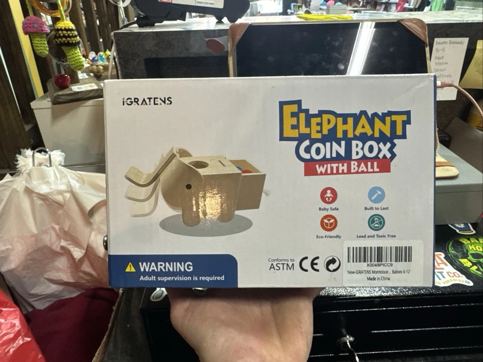 caja monedas elefante con bola B28 Foto 1 de 1