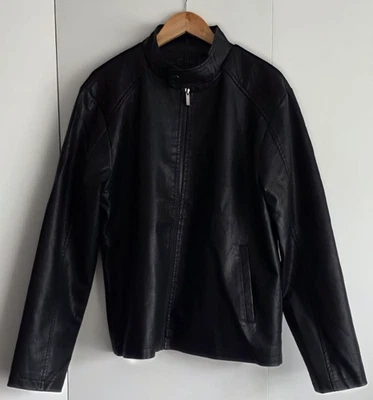 Soul Star - Black Mens Faux Leather Jacket "MJ Karen 25". UKM.New, Unworn, Tags. - Image 1 of 4