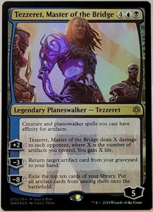 Magic The Gathering Tezzeret, Master of the Bridge (275/330) War of the Spark FOIL - Imagen 1 de 2