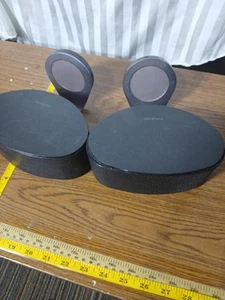 Onkyo SLM-301 Pair Of Surround Sound Satellite Speakers 20w 4ohm & Wall Stands - Picture 1 of 5