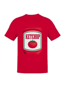 Ketchup Label with Tomato Men's T-shirt - Picture 1 of 6