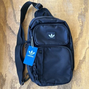 Adidas Originales Utilidad 4 Eslingas Bandolera Bolso de Hombro Negro Botella Unisex OSFA - Imagen 1 de 18